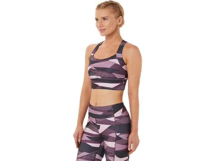 sujetador estampado new strong 92 para mujer Asics 4L683337 estampado apenas rosa
