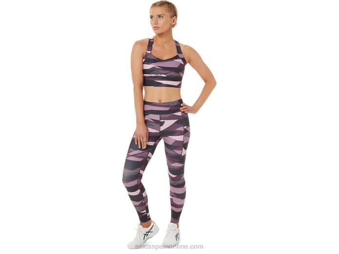 sujetador estampado new strong 92 para mujer Asics 4L683337 estampado apenas rosa