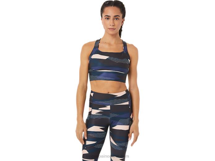 sujetador estampado new strong 92 para mujer Asics 4L683469 impresión de brisa