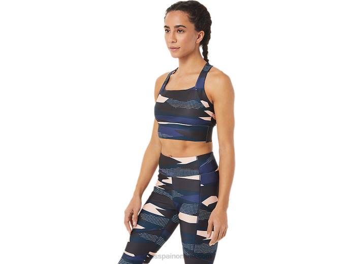 sujetador estampado new strong 92 para mujer Asics 4L683469 impresión de brisa