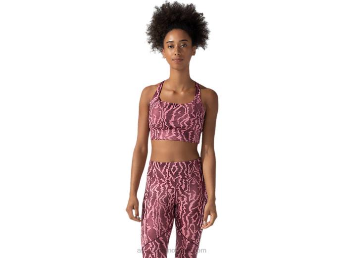 sujetador estampado new strong 92 para mujer Asics 4L683803 impresión profunda de marte