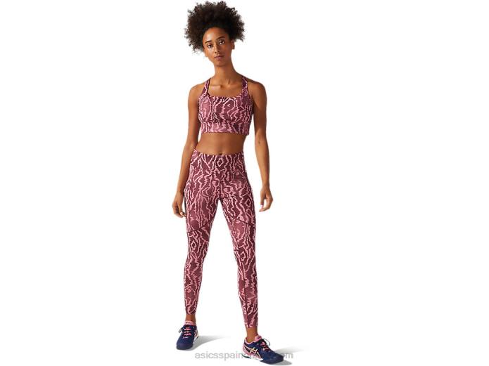 sujetador estampado new strong 92 para mujer Asics 4L683803 impresión profunda de marte