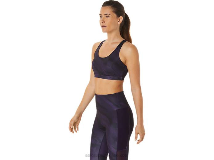 sujetador gráfico de entrenamiento para mujer Asics 4L682927 sombra de noche