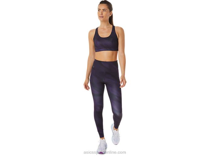 sujetador gráfico de entrenamiento para mujer Asics 4L682927 sombra de noche