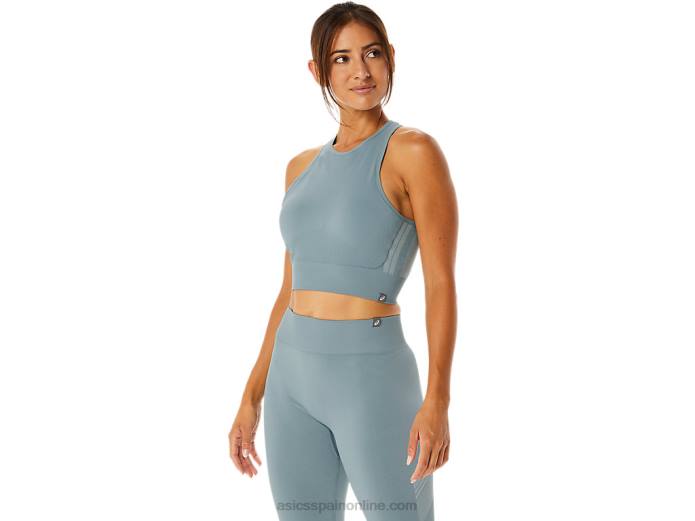 sujetador sin costuras nagino flex mujer Asics 4L682239 acero ligero