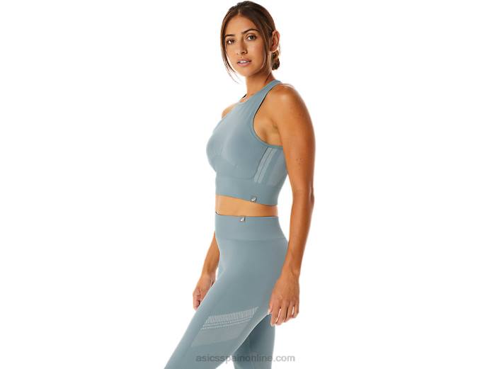 sujetador sin costuras nagino flex mujer Asics 4L682239 acero ligero