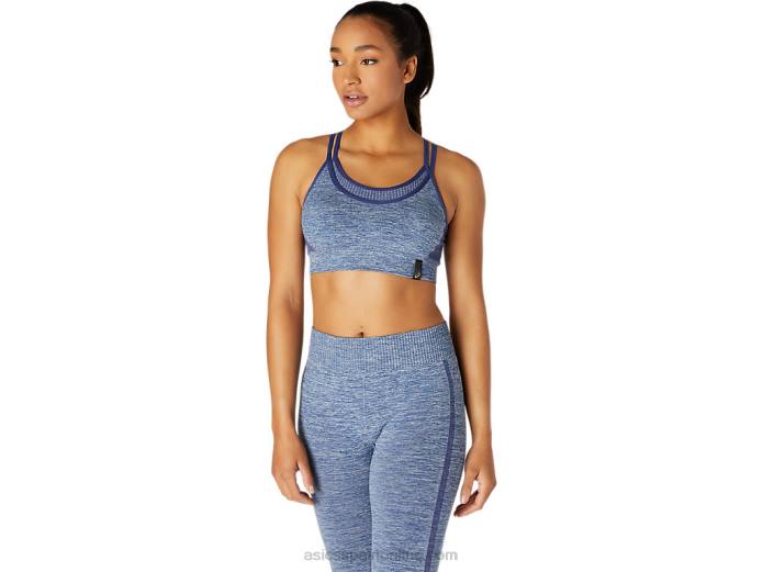 sujetador sin costuras reversible mujer Asics 4L683662 trueno azul