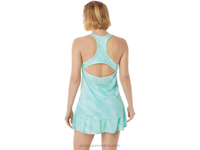 Camiseta sin mangas con gráfico Match para mujer Asics 4L683065 hielo fresco