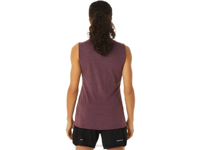 Camiseta sin mangas de montaña para mujer. Asics 4L682832 Brezo profundo de Marte
