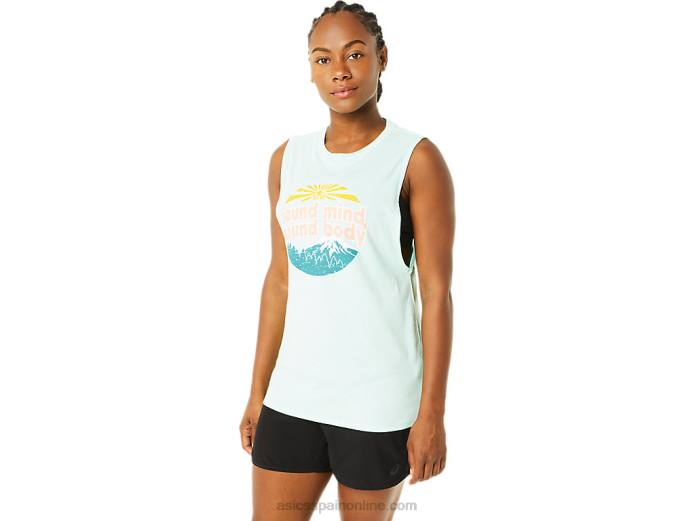 Camiseta sin mangas de montaña para mujer. Asics 4L683713 brezo de hielo fresco