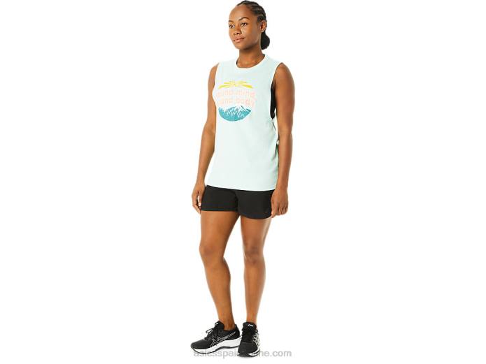 Camiseta sin mangas de montaña para mujer. Asics 4L683713 brezo de hielo fresco