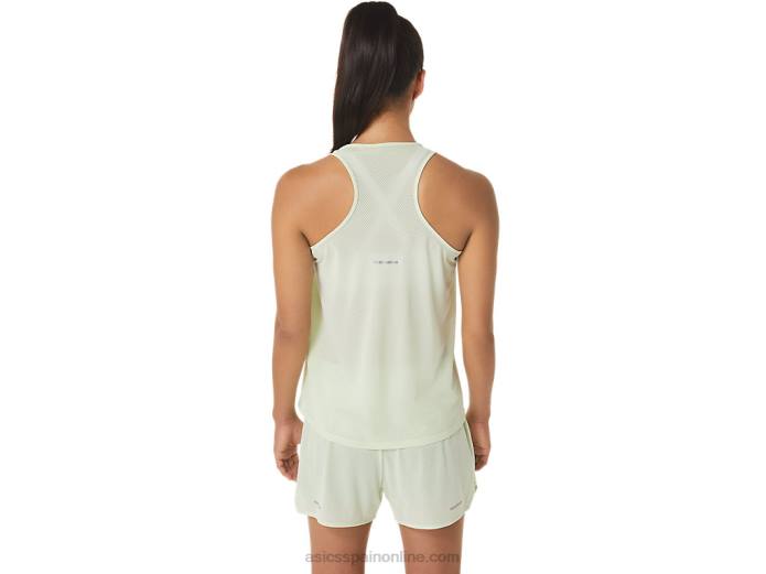 Camiseta sin mangas lite-show para mujer Asics 4L682335 susurro verde