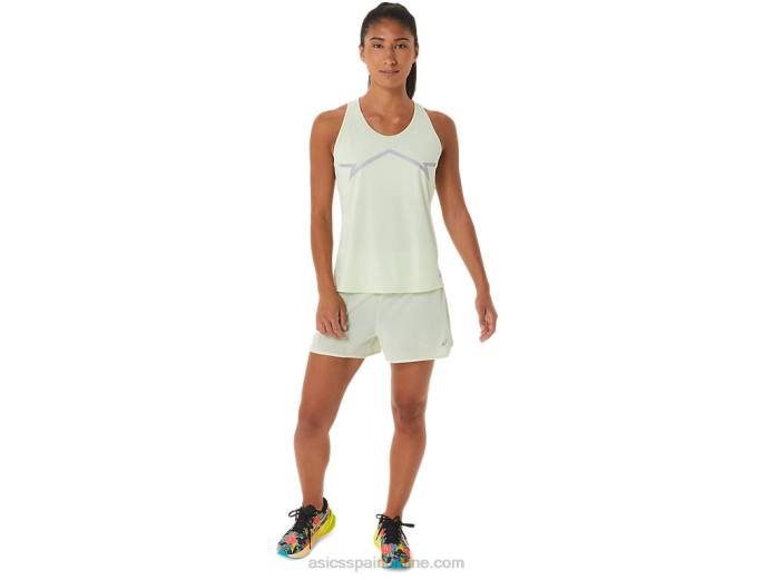Camiseta sin mangas lite-show para mujer Asics 4L682335 susurro verde