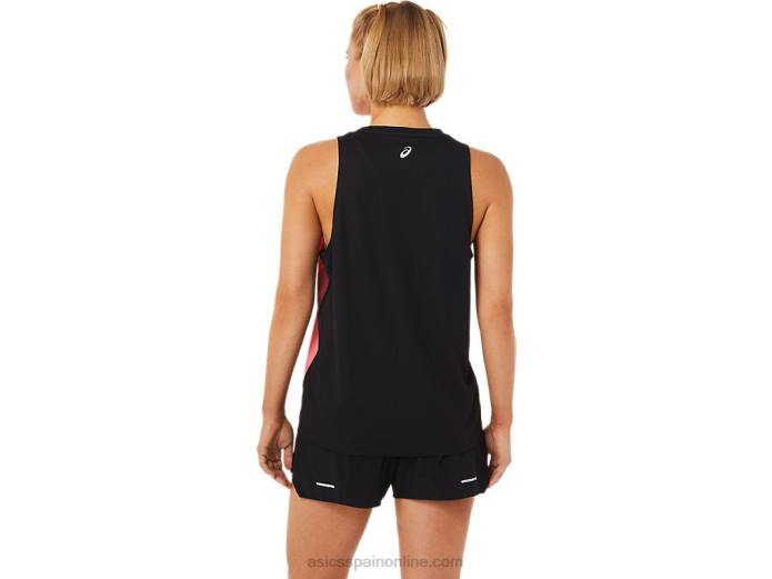 camiseta de mujer Asics 4L683650 coral ardiente