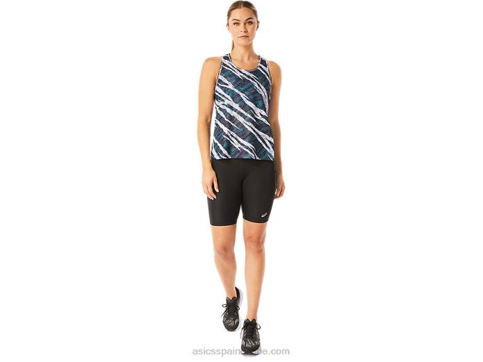 camiseta sin mangas actibreeze ventilar para mujer aop Asics 4L683072 pantalla de noche/pino aterciopelado