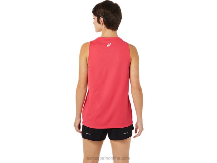 camiseta sin mangas bos rs mujer i Asics 4L683714 píxel rosa