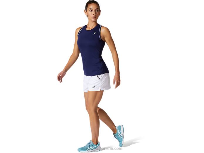 camiseta sin mangas con ribetes para mujer Asics 4L683881 chaquetón