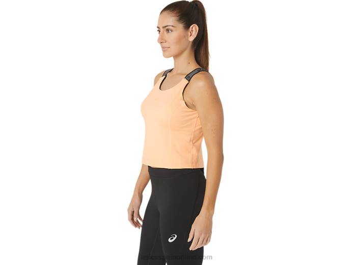 camiseta sin mangas corta fit sana para mujer Asics 4L682360 duna de verano