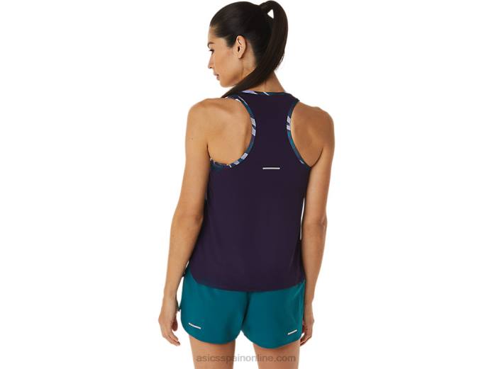 camiseta sin mangas de camuflaje salvaje para mujer Asics 4L683027 pantalla de noche/pino aterciopelado