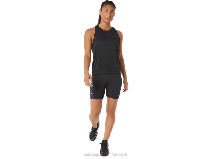 camiseta sin mangas de lyte lista para usar para mujer Asics 4L682330 rendimiento negro