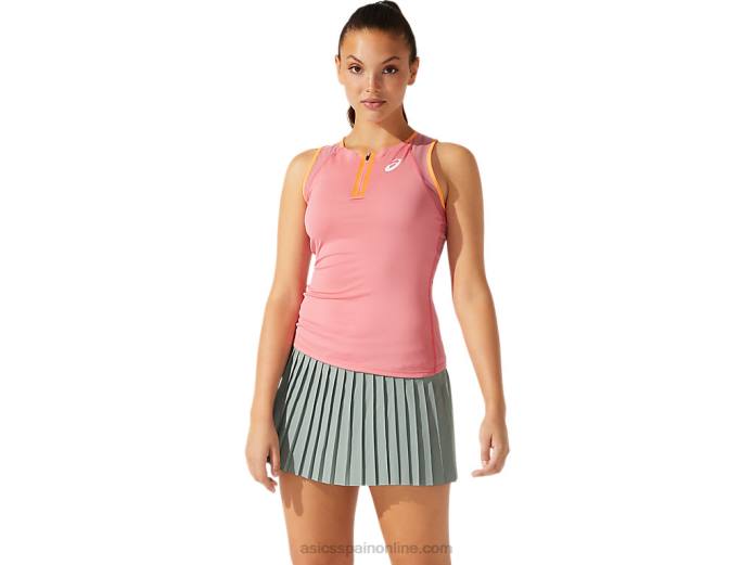 camiseta sin mangas de mujer Asics 4L683931 pétalo de durazno