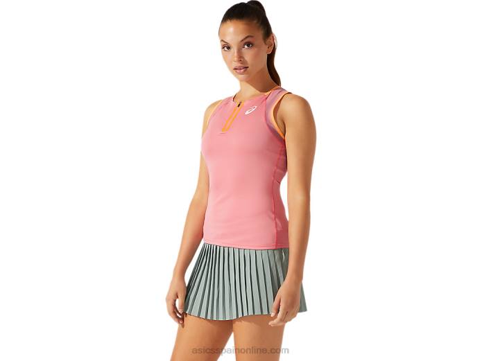 camiseta sin mangas de mujer Asics 4L683931 pétalo de durazno