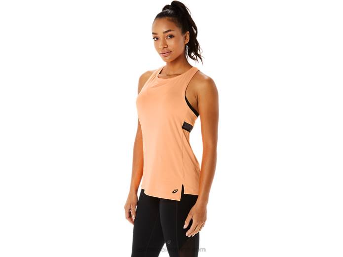 camiseta sin mangas fit sana para mujer Asics 4L682283 duna de verano