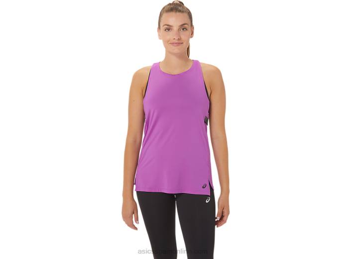 camiseta sin mangas fit sana para mujer Asics 4L682977 orquídea