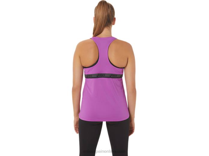 camiseta sin mangas fit sana para mujer Asics 4L682977 orquídea