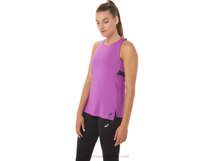 camiseta sin mangas fit sana para mujer Asics 4L682977 orquídea