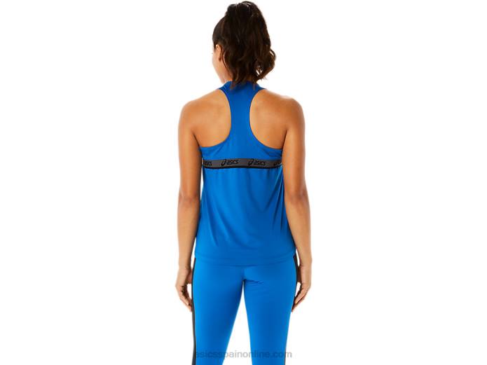 camiseta sin mangas fit sana para mujer Asics 4L683468 unidad de lago