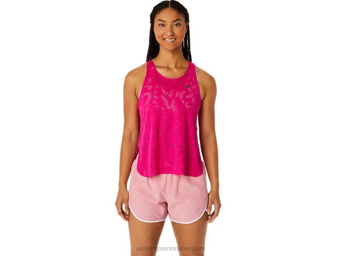camiseta sin mangas ventilar actibreeze para mujer Asics 4L682519 delirio rosa
