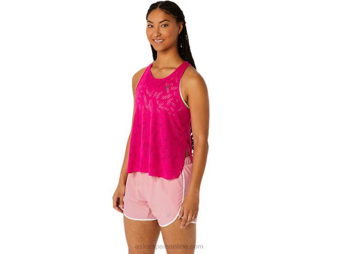 camiseta sin mangas ventilar actibreeze para mujer Asics 4L682519 delirio rosa