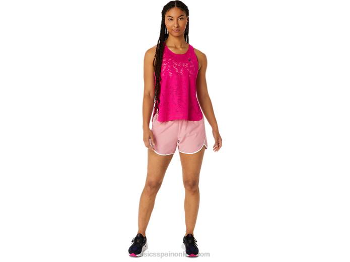 camiseta sin mangas ventilar actibreeze para mujer Asics 4L682519 delirio rosa