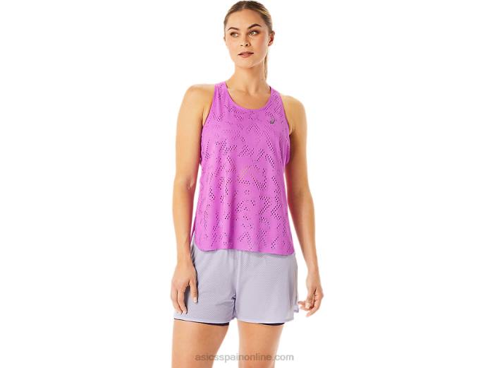 camiseta sin mangas ventilar actibreeze para mujer Asics 4L683104 orquídea