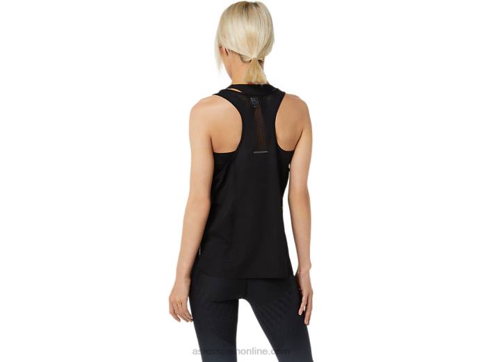 camiseta sin mangas ventilar actibreeze para mujer Asics 4L683449 rendimiento negro