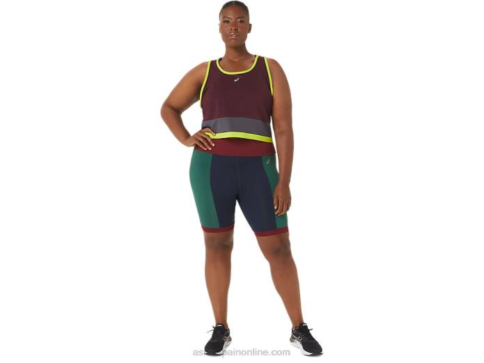 el nuevo tanque fuerte reutilizado para mujer Asics 4L683367 granate/gris acero