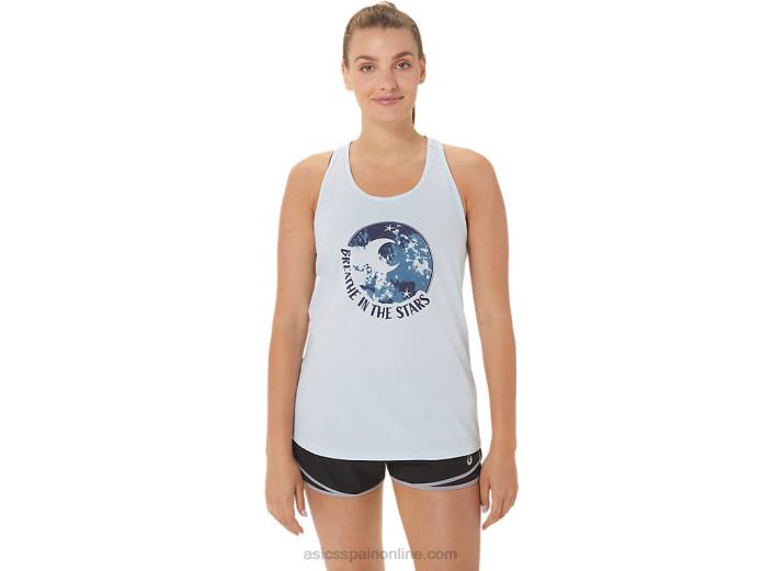 espalda cruzada para relajarse y respirar de mujer Asics 4L683014 cielo suave
