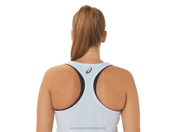 espalda cruzada para relajarse y respirar de mujer Asics 4L683014 cielo suave