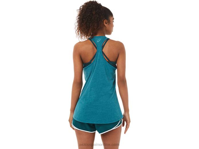 espalda nadadora de filosofía de mujer Asics 4L682828 brezo de pino de terciopelo