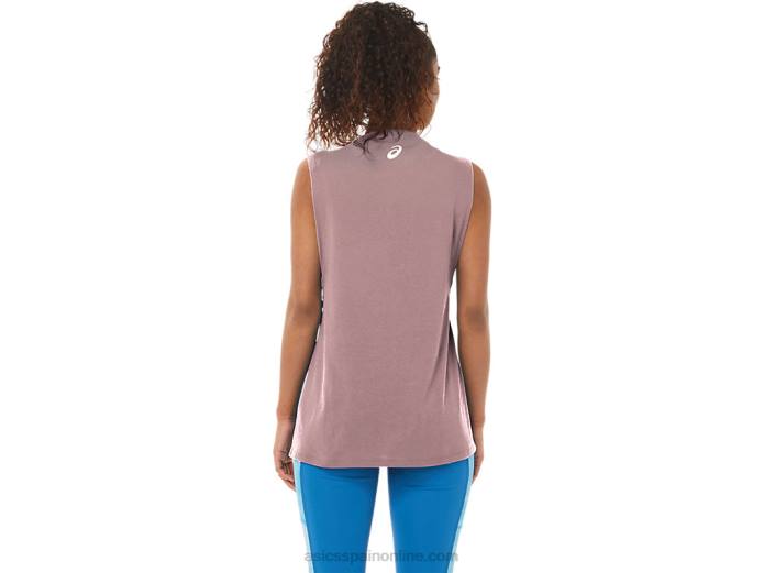mente sana de las mujeres, tanque de cuerpo sano Asics 4L684109 jengibre durazno brezo