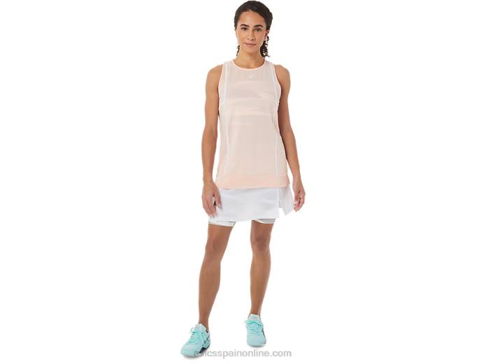 nueva camiseta sin mangas strong 92 para mujer Asics 4L683285 brisa/blanco brillante