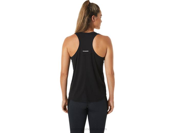 tanque de carrera femenino Asics 4L682492 rendimiento negro/gris carbón