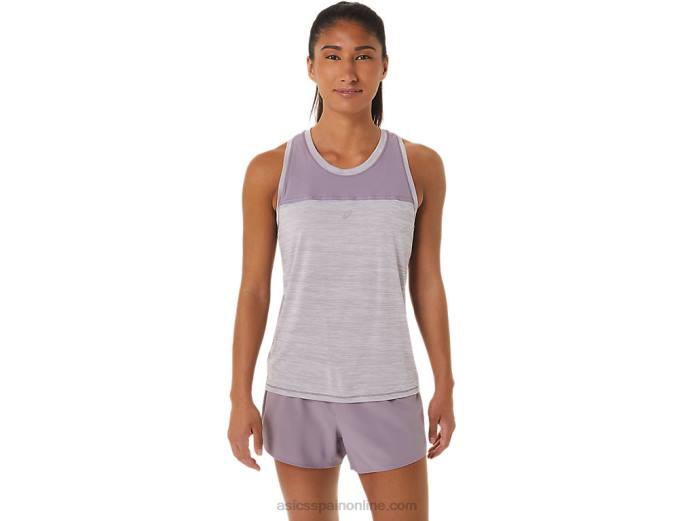 tanque de carrera femenino Asics 4L682559 cuarzo violeta/duna de verano
