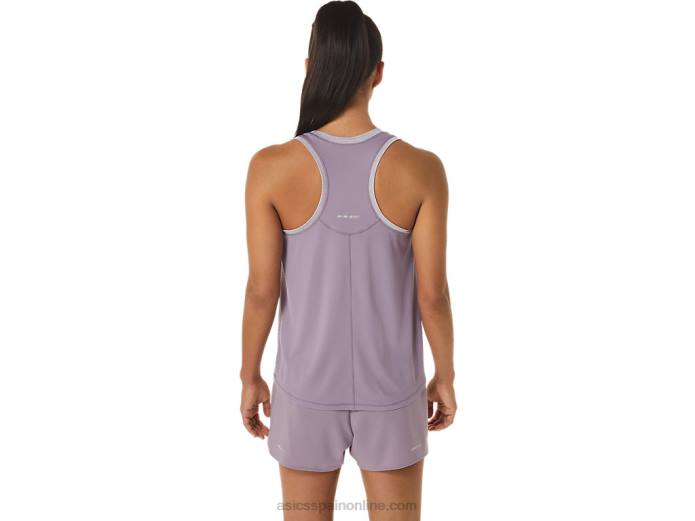 tanque de carrera femenino Asics 4L682559 cuarzo violeta/duna de verano