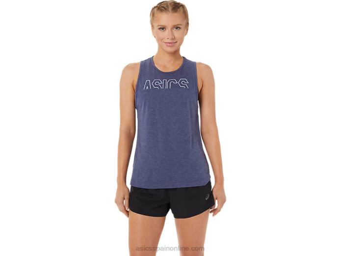 tanque de músculo de las mujeres Asics 4L683786 brezo chaquetón/hielo fresco