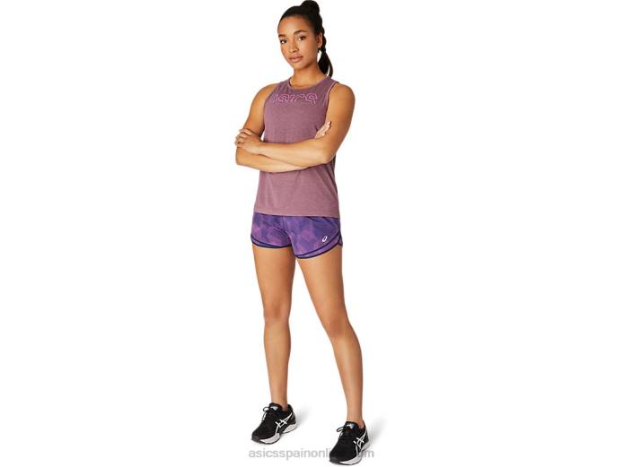 tanque de músculo de las mujeres Asics 4L684107 brezo de uva