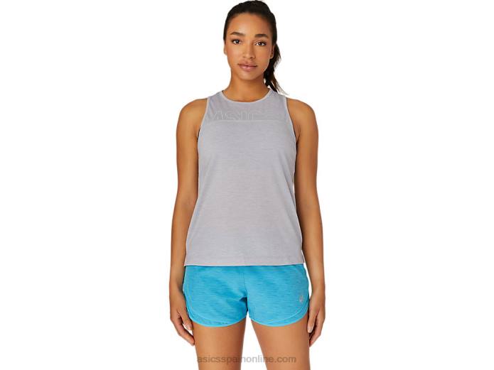 tanque de músculo de las mujeres Asics 4L684116 brezo gris piamonte