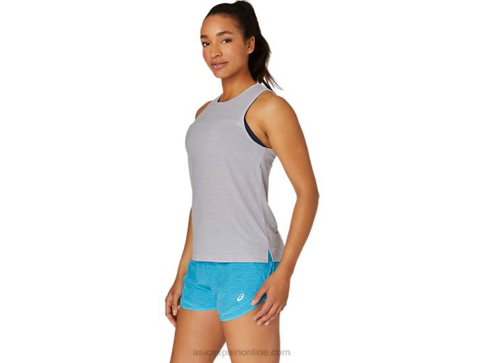 tanque de músculo de las mujeres Asics 4L684116 brezo gris piamonte