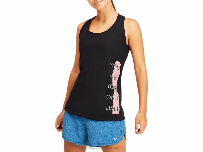 tanque de mujer eres tu propio límite Asics 4L684115 rendimiento negro